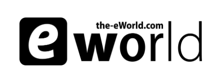 Logo de e-World cliente de Marcos Félix Rolling Bufón